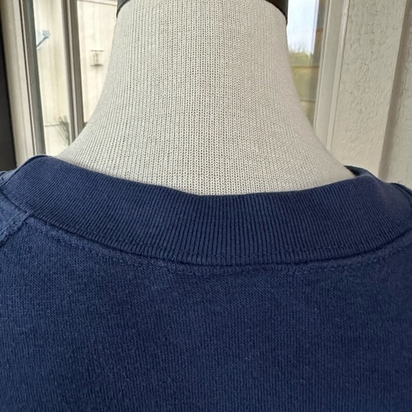 MV SPORT Ladies Navy ‘Martha’s Vineyard’ Long Sleeve Cotton Sweatshirt - Sz MED - Picture 6 of 13